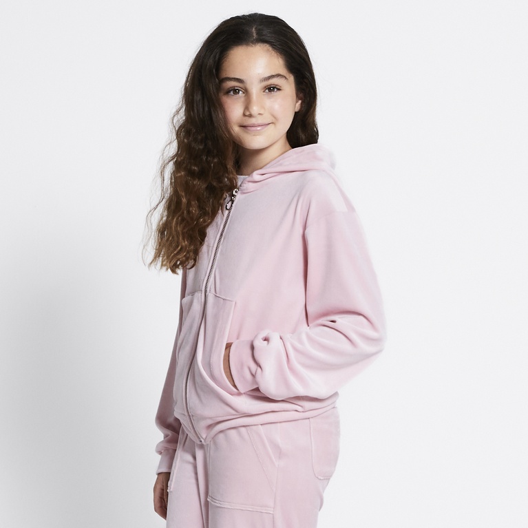 Velours-Kapuzenpullover "Ellie star"